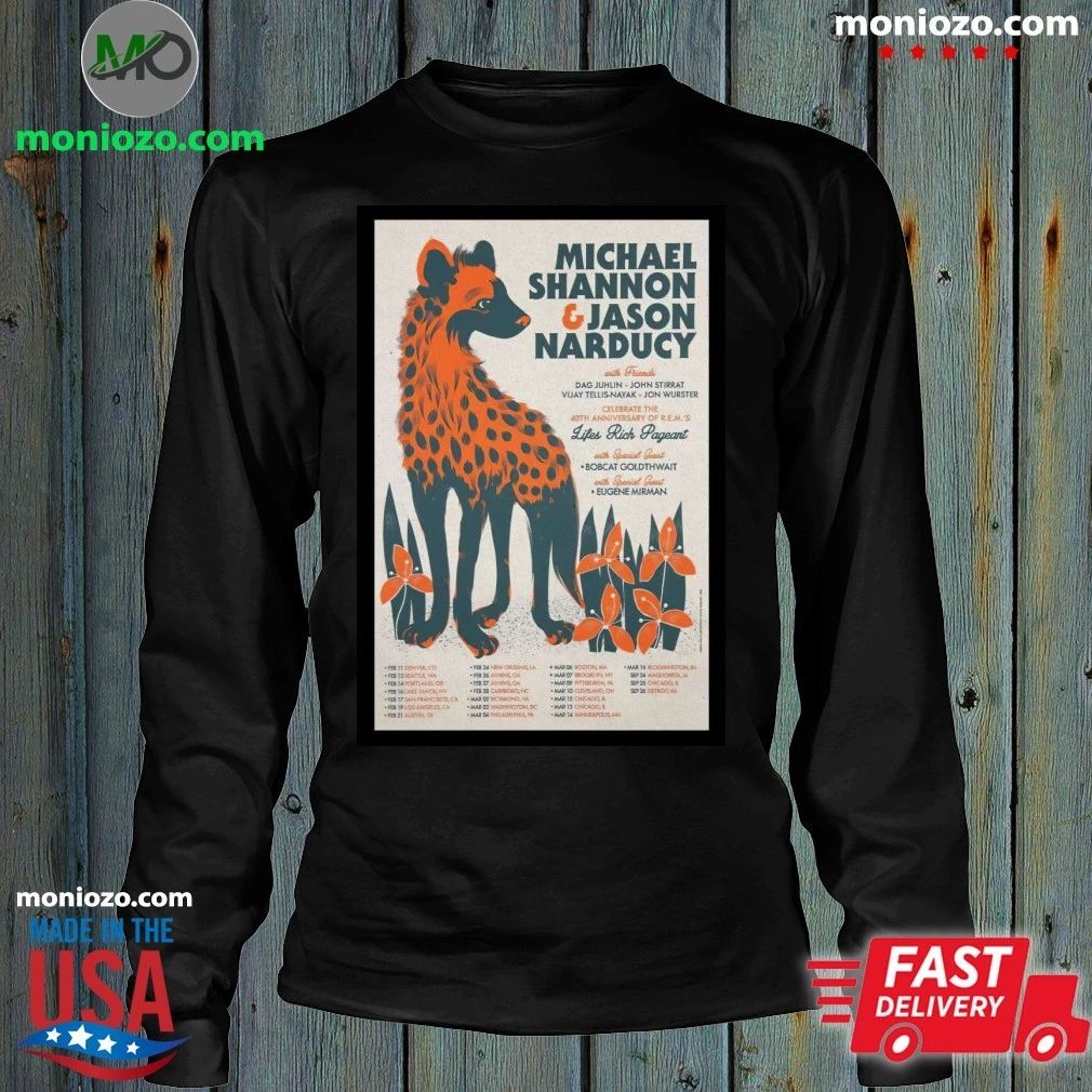 Michael Shannon, Jason Narducy & Life’s Rich Pageant Athens 2 26 26 Poster Shirt
