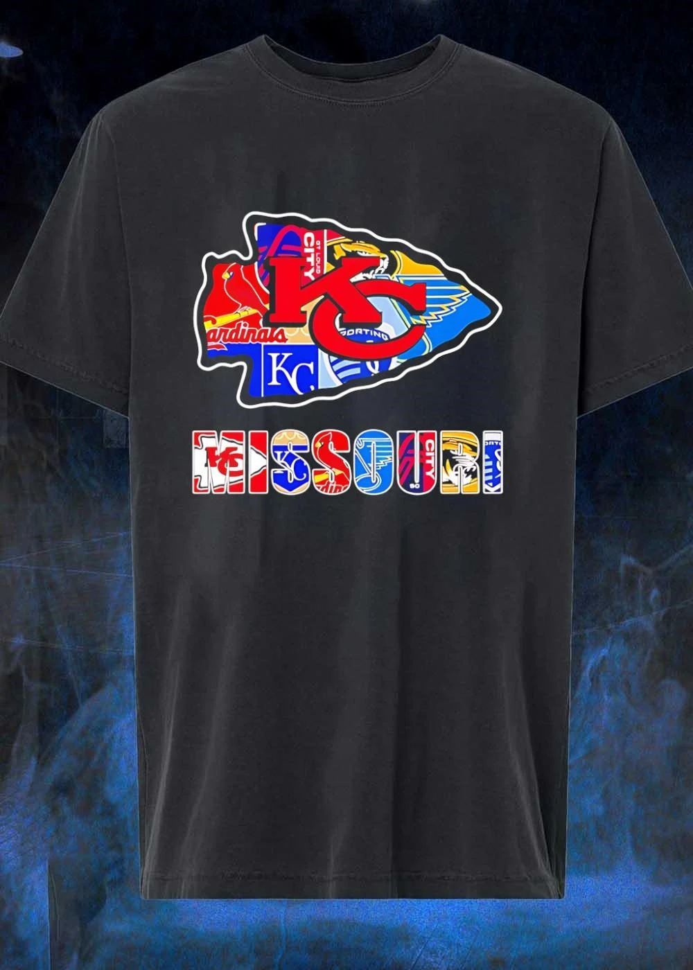 Chiefs Royals Cardinals Blues Sporting arrowhead logo shirt