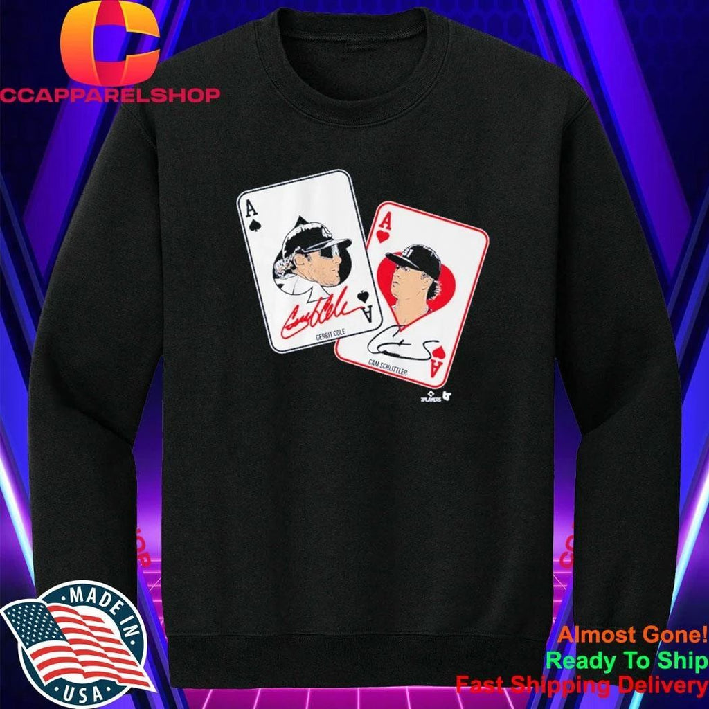 Gerrit Cole & Cam Schlittler Pocket Aces Signatures Shirt
