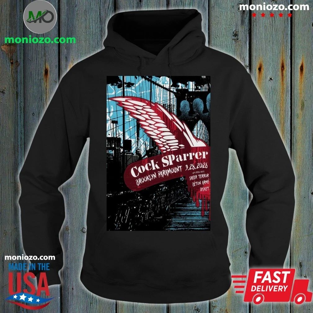 Mar 28, 2026 Cock Sparrer Concert Tour in Brooklyn, NY Poster Shirt