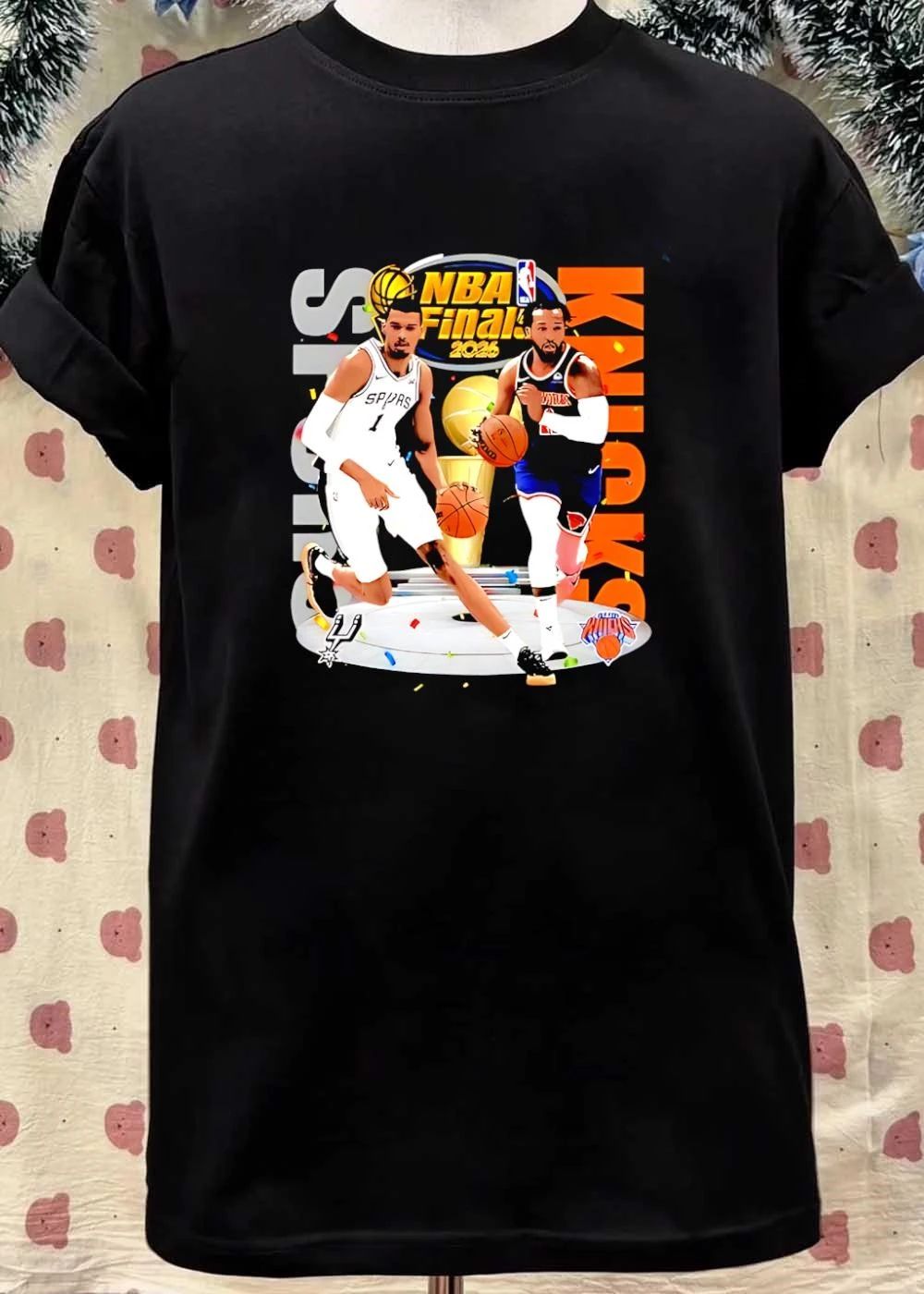 NBA Finals 2026 Spurs Vs Knicks Jalen Brunson Victor Wembanyama Basketball shirt