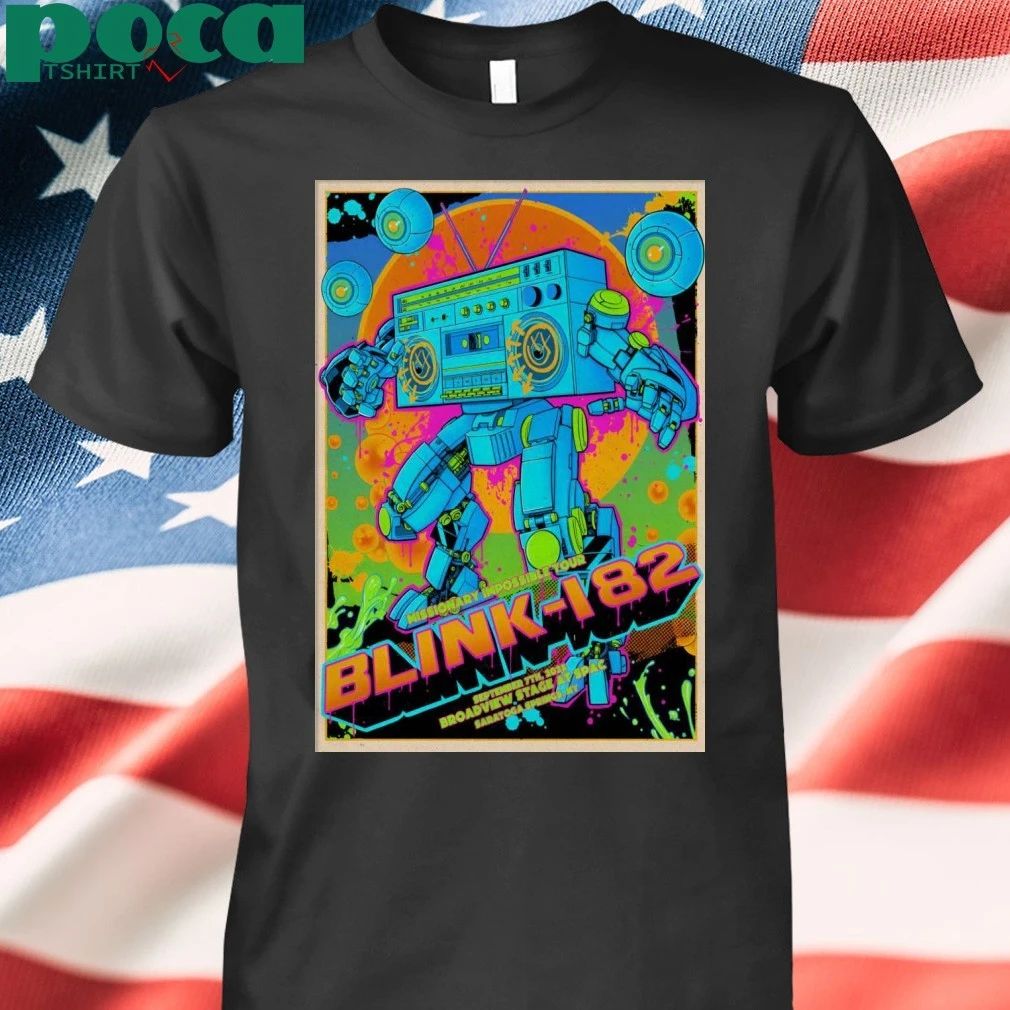 Blink 182 Saratoga Springs NY Sept 7 2025 Poster T-shirt