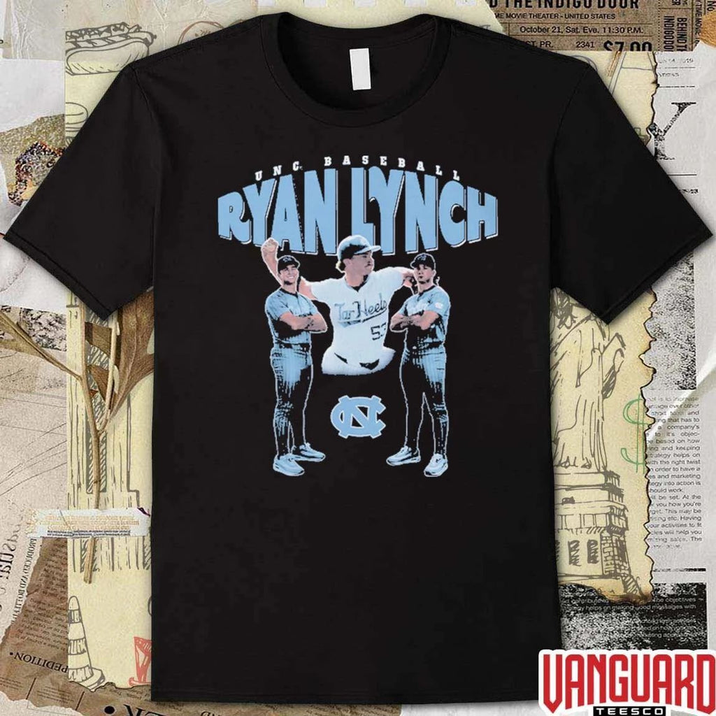 Ryan Lynch Unc Tar Heels Baseball Illustrated t-shirt
