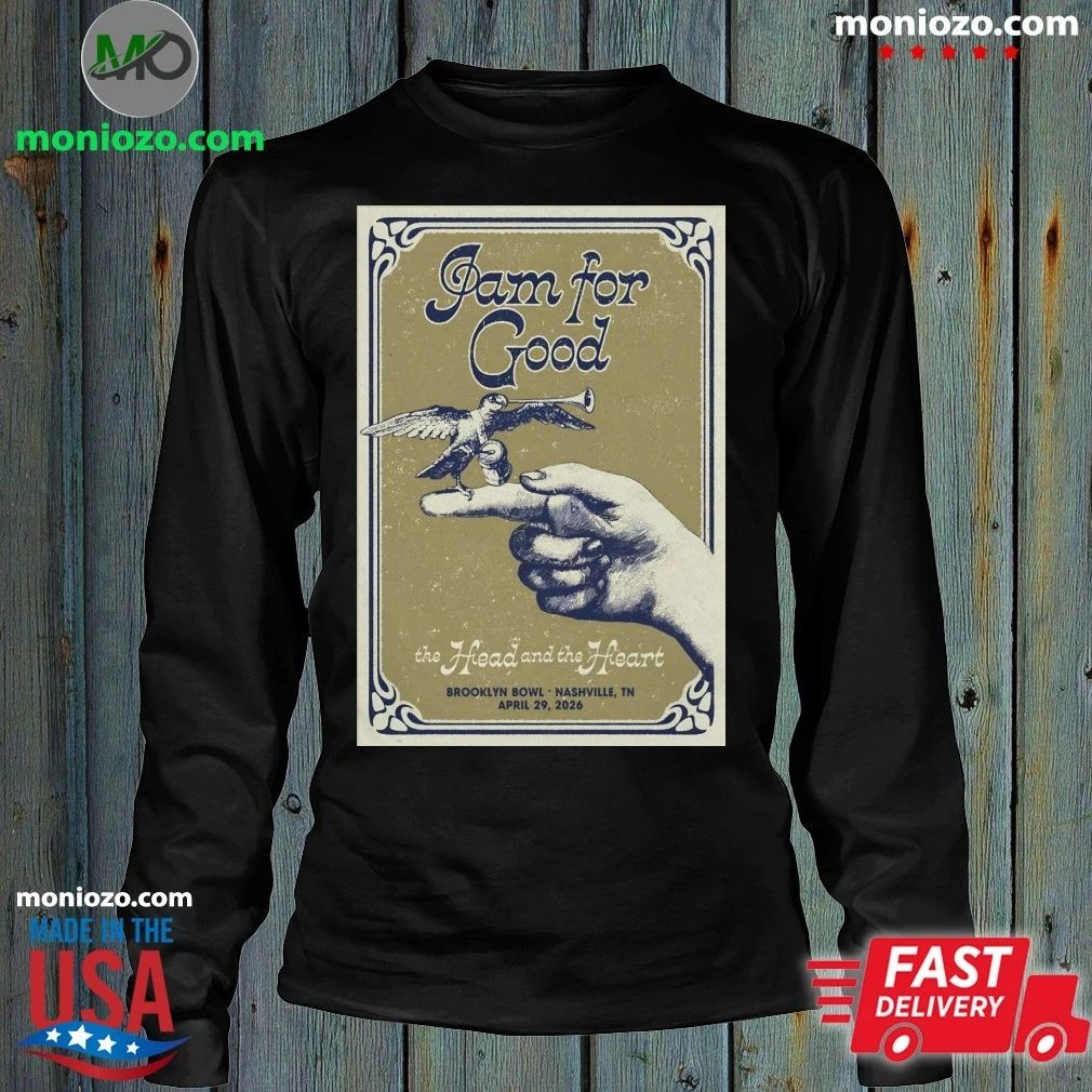 Original The Head And The Heart April 29 2026 Brooklyn Bowl, Nashville TN Poster Shirt