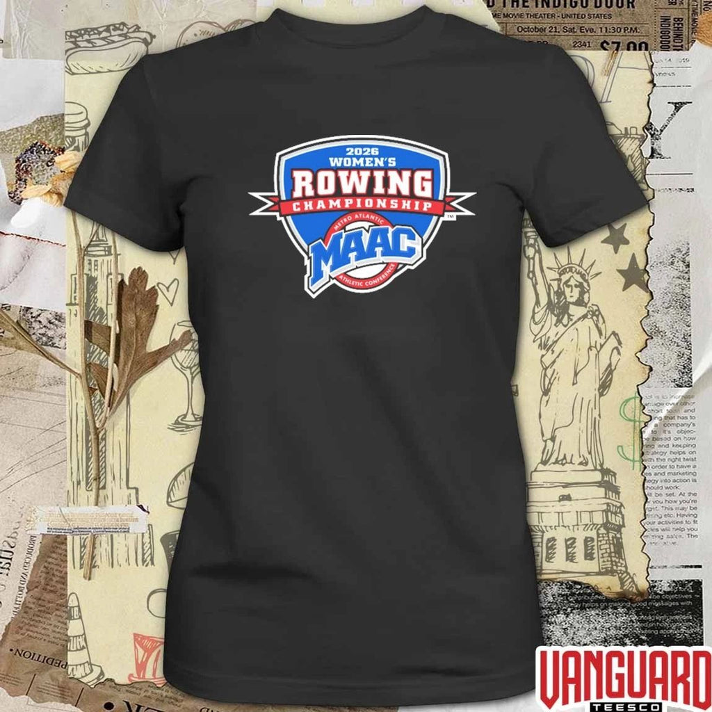 2026 MAAC Metro Atlantic Athletic Conference Women’s Rowing Championship Logo t-shirt