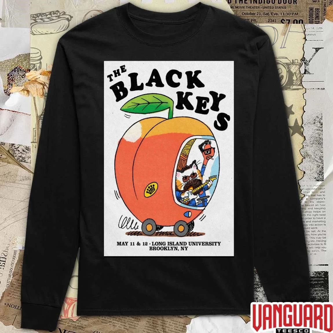The Black Keys May 11-12 2026 NYC Tour Long Island University Brooklyn NY Poster t-shirt