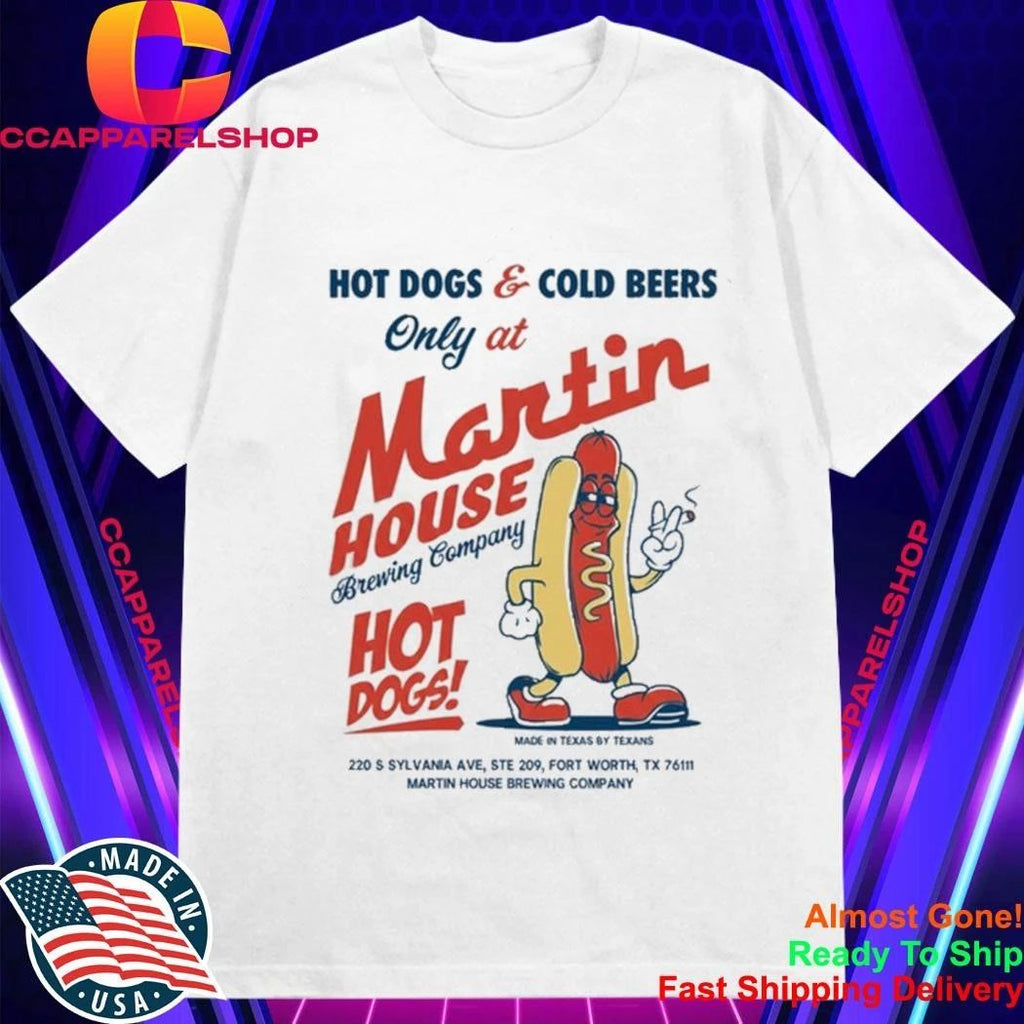 Martin House Brewing Company Glizzy Fest Hot Dog And Cold Beers Shirt