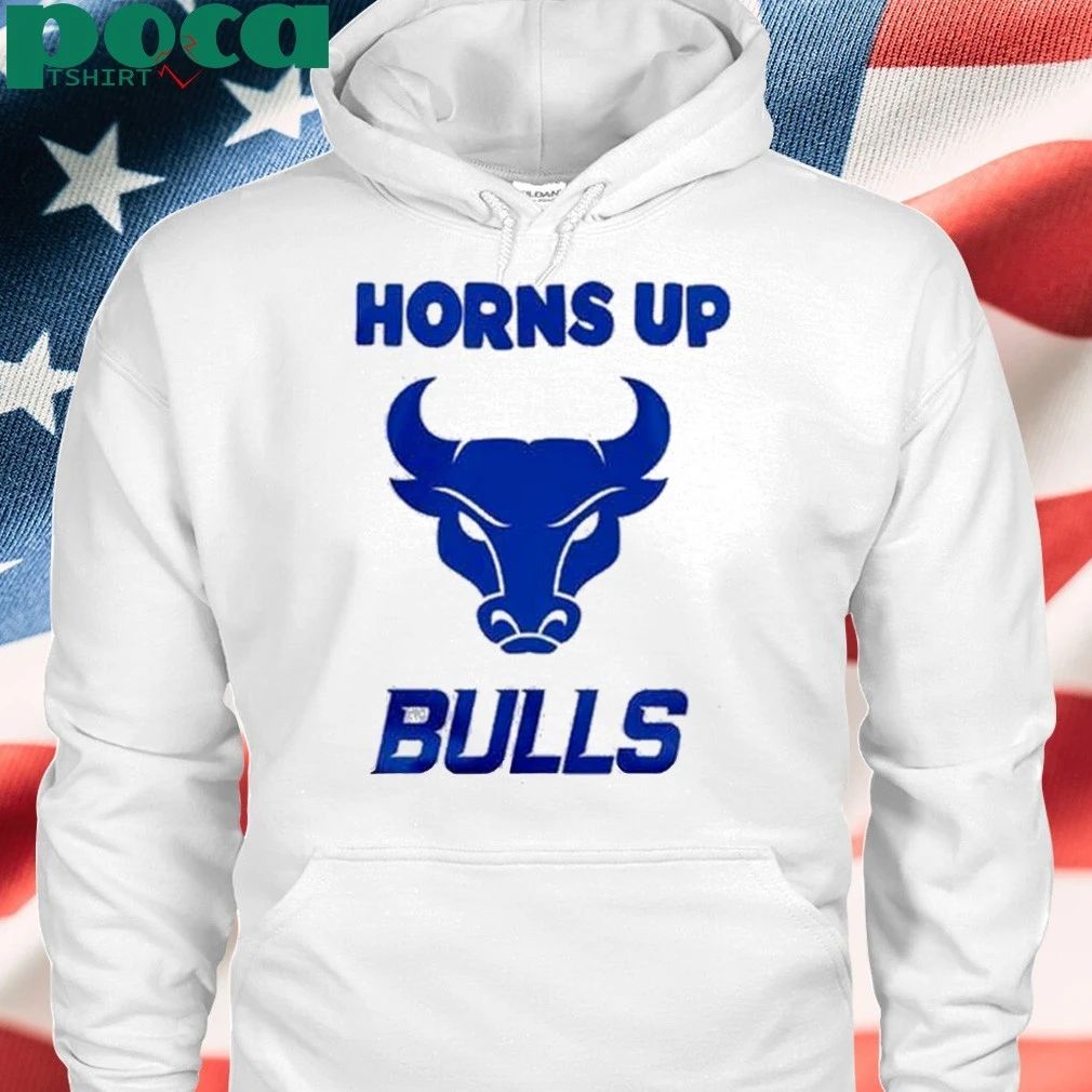 Buffalo Bulls Horns Up White Uniform shirt