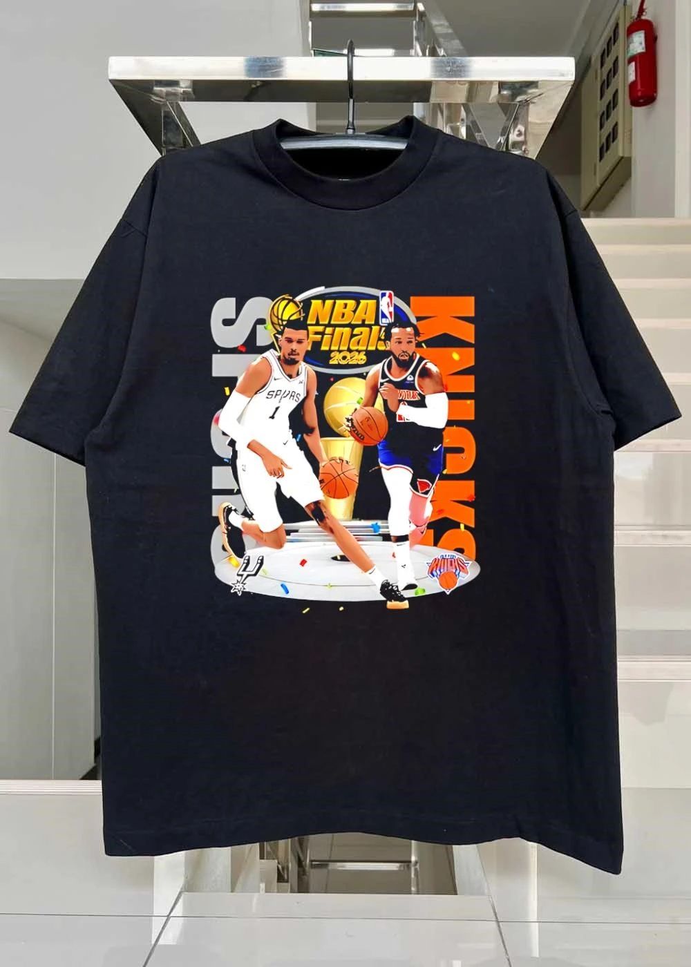 NBA Finals 2026 Spurs Vs Knicks Jalen Brunson Victor Wembanyama Basketball shirt