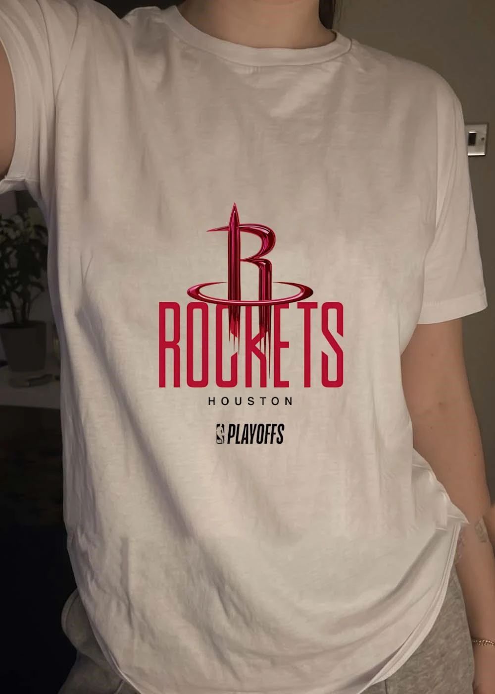 NBA Playoffs Houston Rockets Red Logo T-Shirt