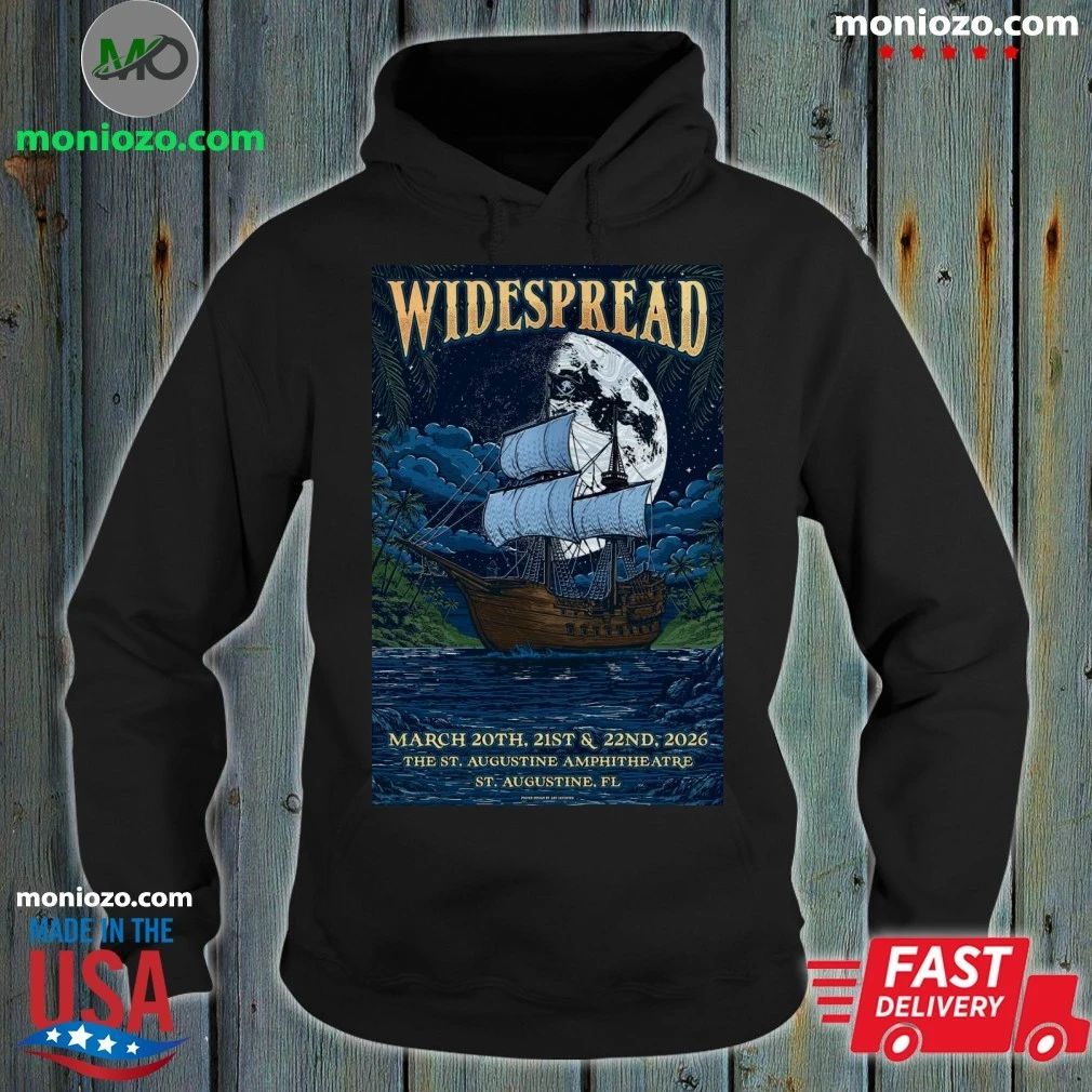 Original Widespread Panic Saint Augustine, FL March 20-22 2026 Saint Augustine Amphitheatre Tour Poster Shirt