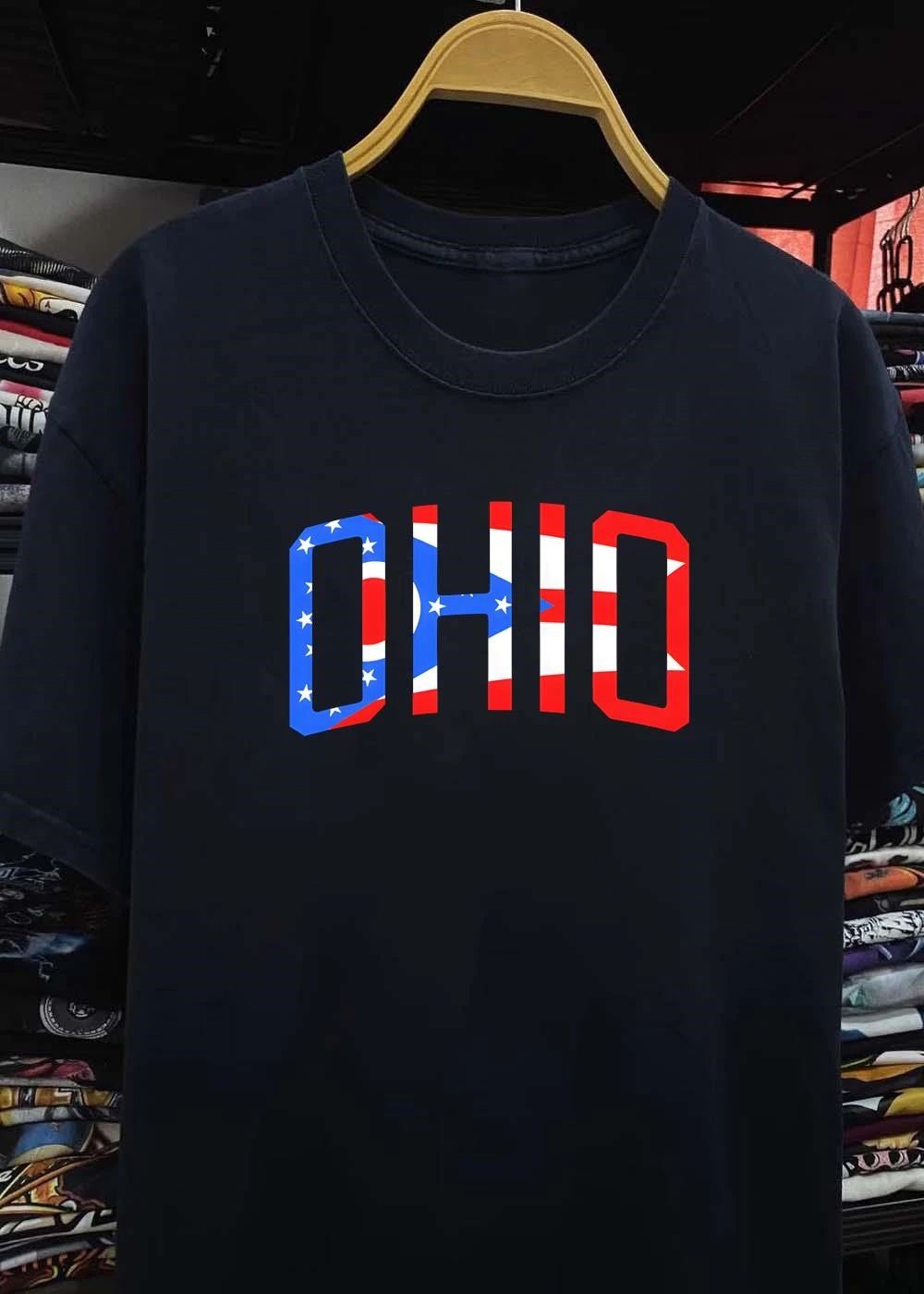 Ohio flag letter shirt