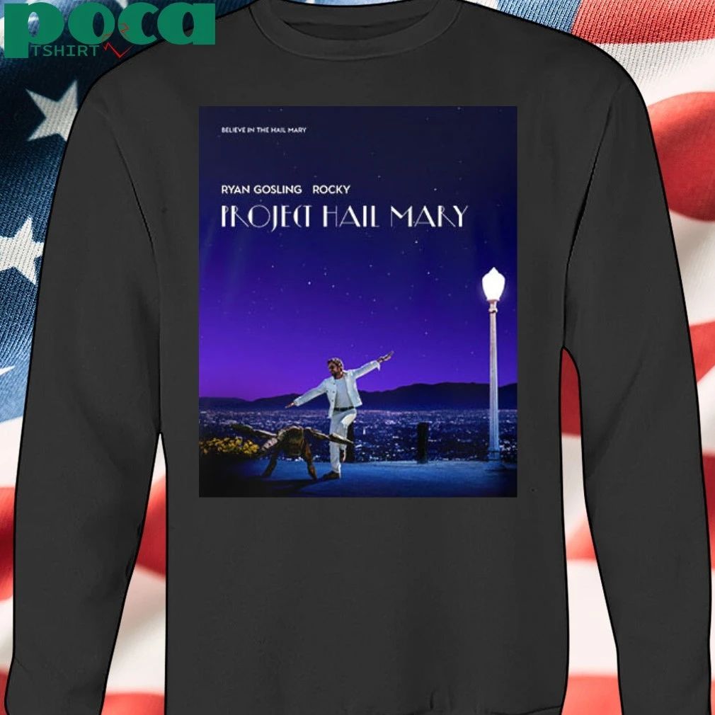 Project Hail Mary Inspired Poster La La Land Ryan Gosling Rocky Unisex T Shirt