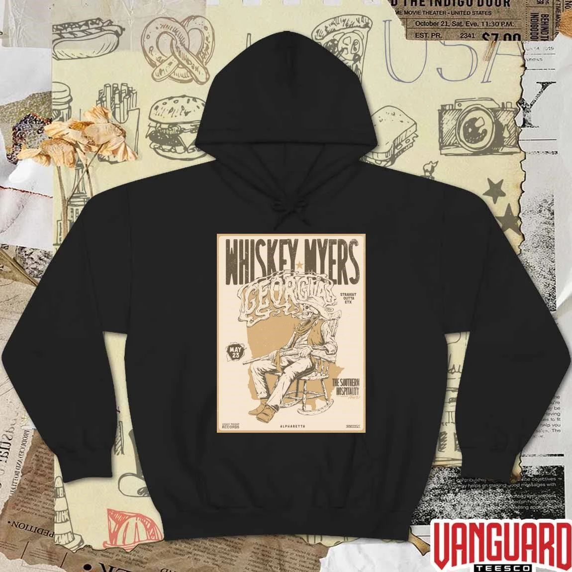 Whiskey Myers The Southern Hospitality Tour May 23 2026 Alpharetta GA Poster Pop-Up t-shirt
