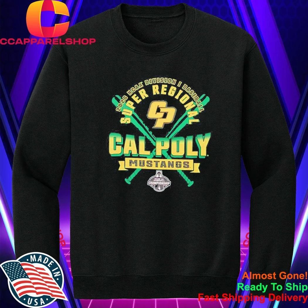2026 NCAA Division I Baseball Super Regional Cal Poly Mustangs Championship Shirt
