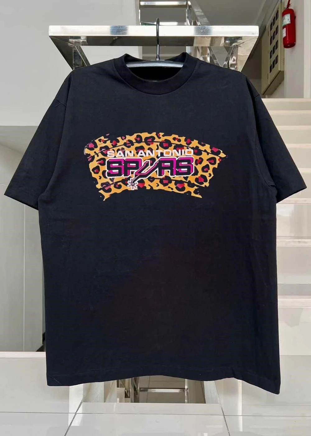 Spurs Leopard Print Fan Apparel San Antonio Spurs T-Shirt