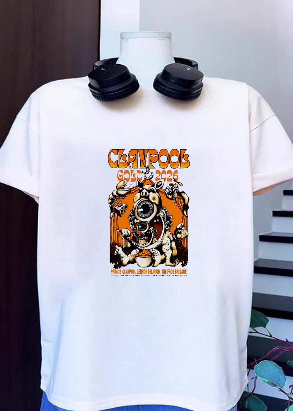 Primus Claypool Lennon Delirium Frog Brigade Synovus Bank 2026 shirt