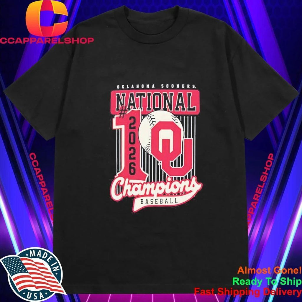 Oklahoma Sooners National 2026 Champions Baseball Shirt