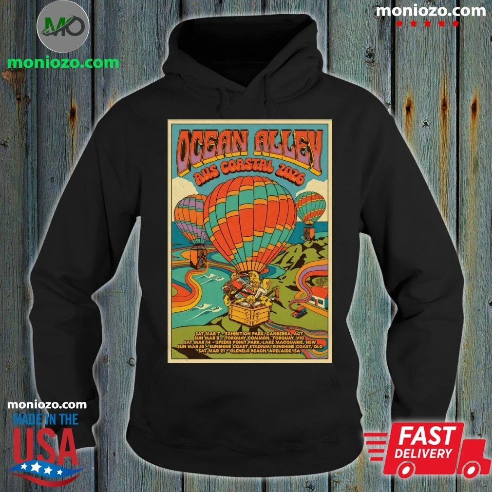 Ocean Alley 2026 AUS NZ Tour Coastal Poster T-Shirt