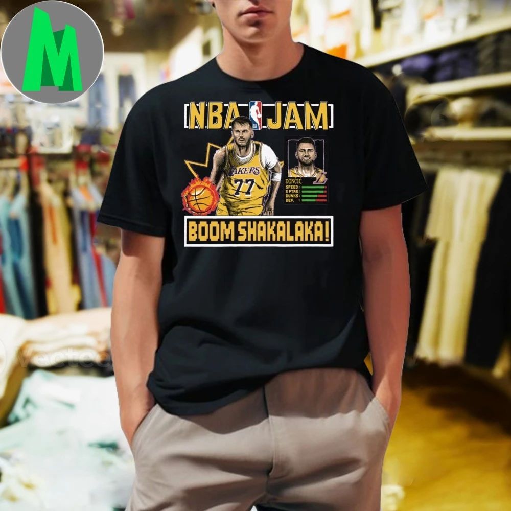 Los Angeles Lakers Luka Doncic #77 NBA Jam Shirt