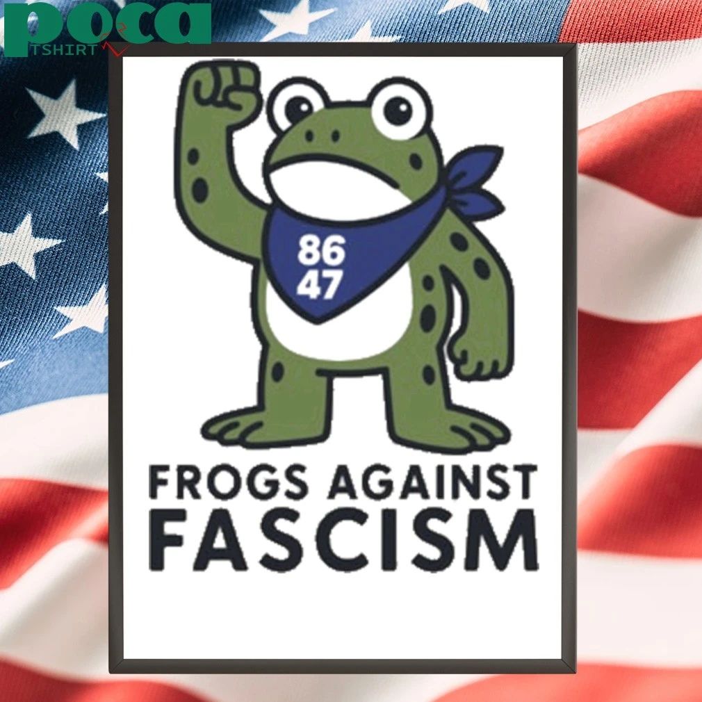 Portland Frog 2025 Frogs Against Fascism 8647 T-shirt