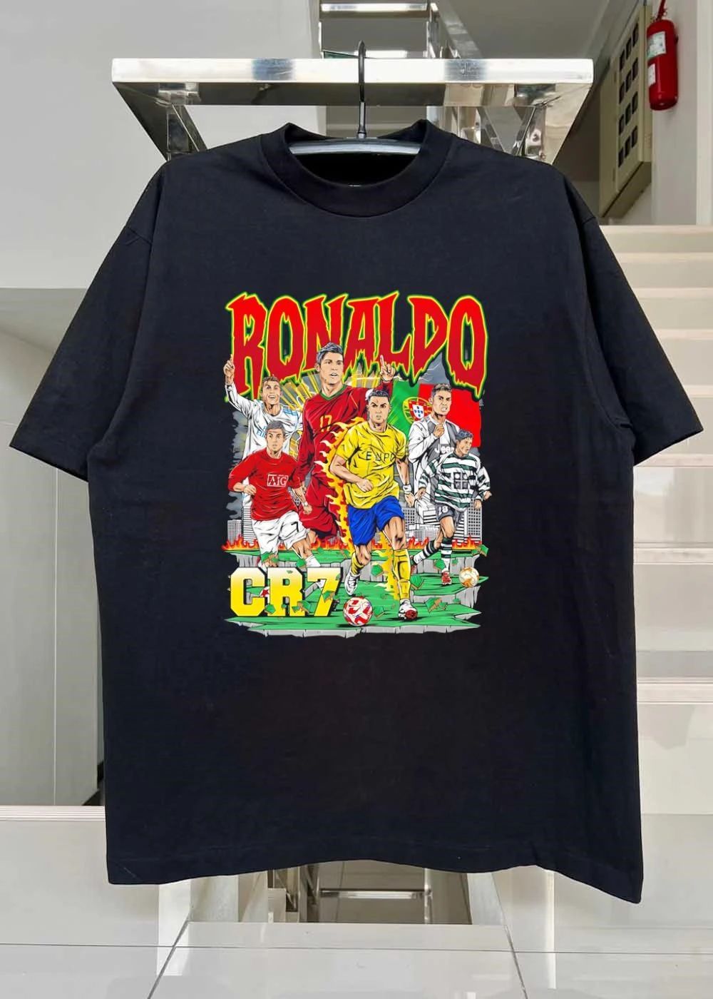 Legendary Football Icon Cristiano Ronaldo Graphic T-Shirt