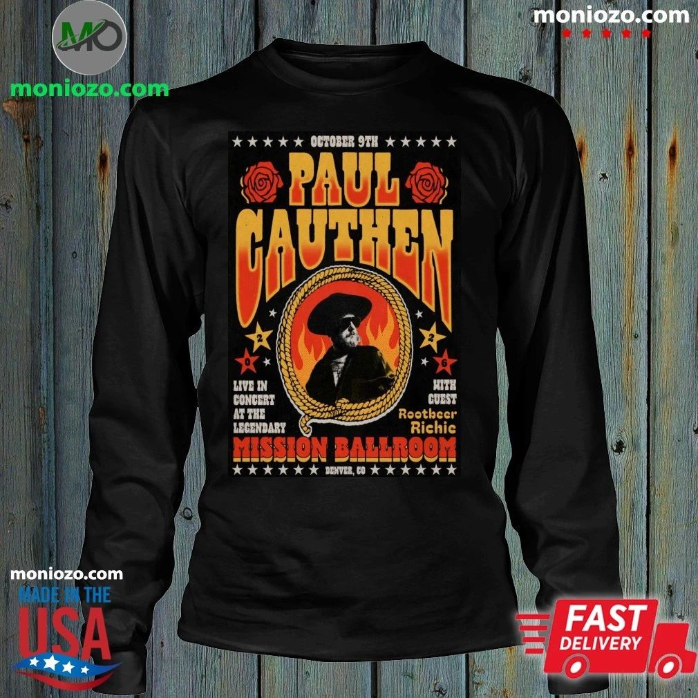 Paul Cauthen October 9 2026 In Denver CO Poster Shirt