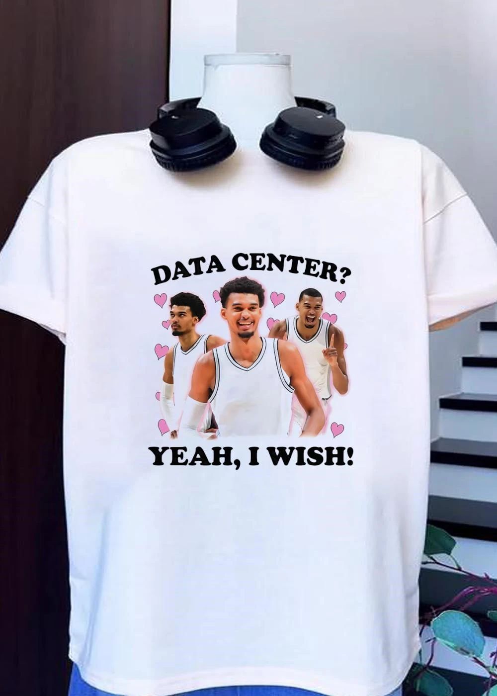 Victor Wembanyama Data Center Yeah I Wish Hearts Shirt