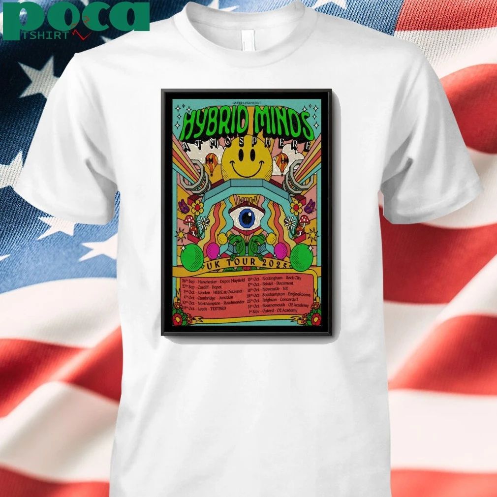 Hybrid Minds UK Tour 2025 Poster shirt