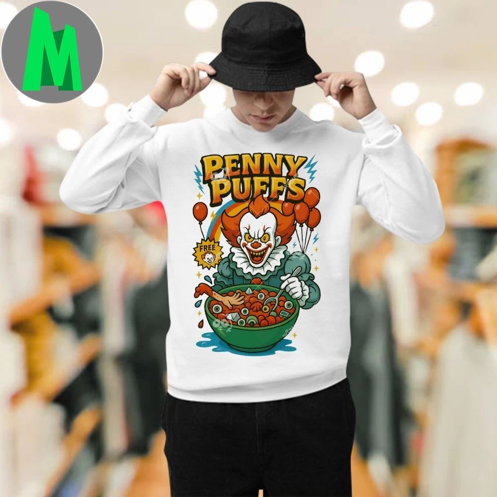 Penny Puffs Pennywise Characters Killer Breakfast Shirt