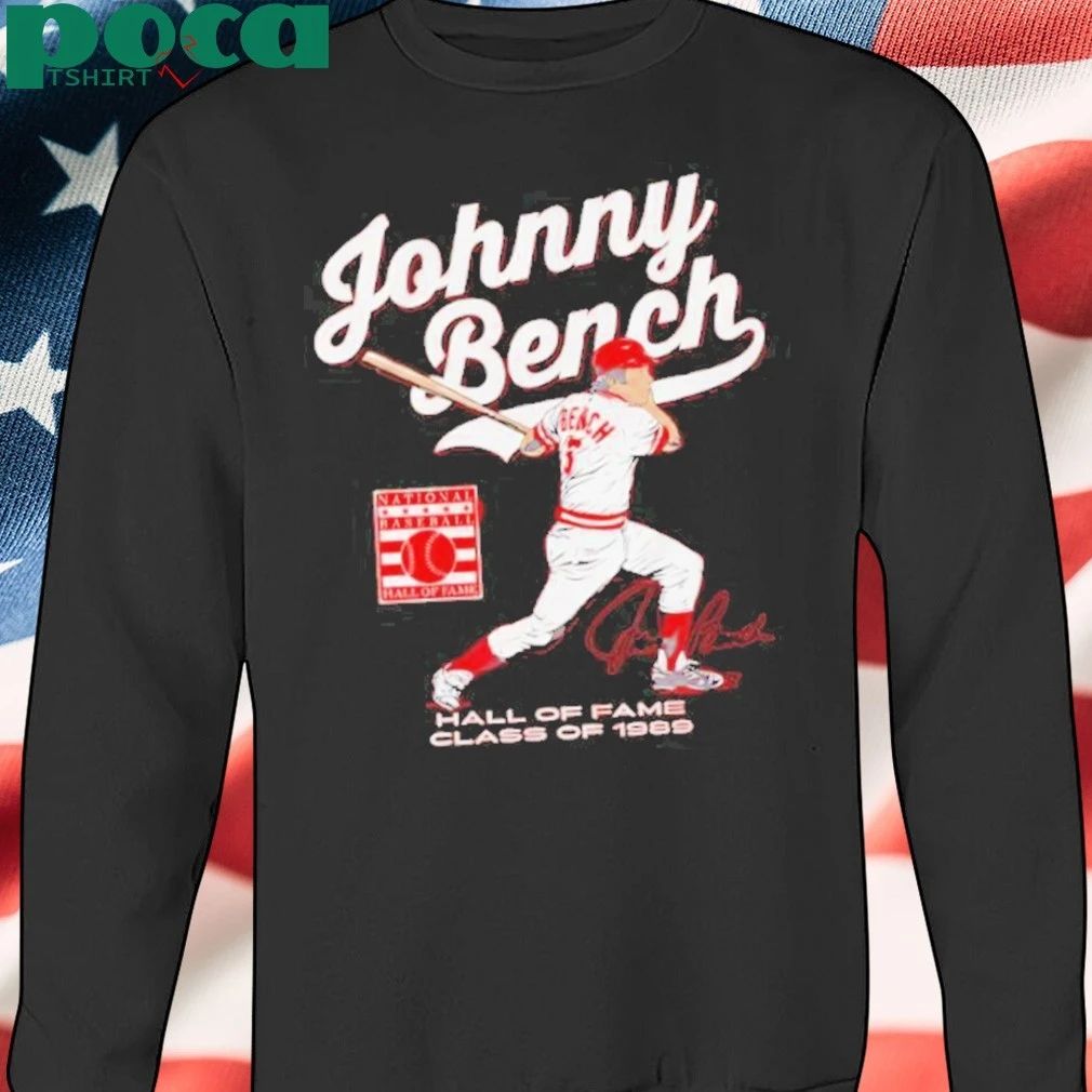 Johnny Bench Baseball Legend Hall Of Fame 1989 T-Shirt