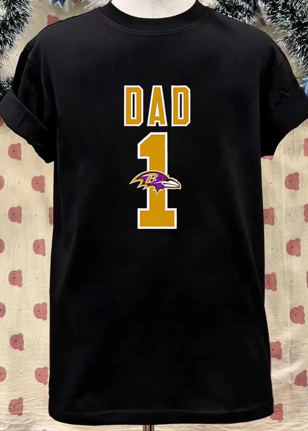 Baltimore Ravens Dad 1 Gold and Purple shirt