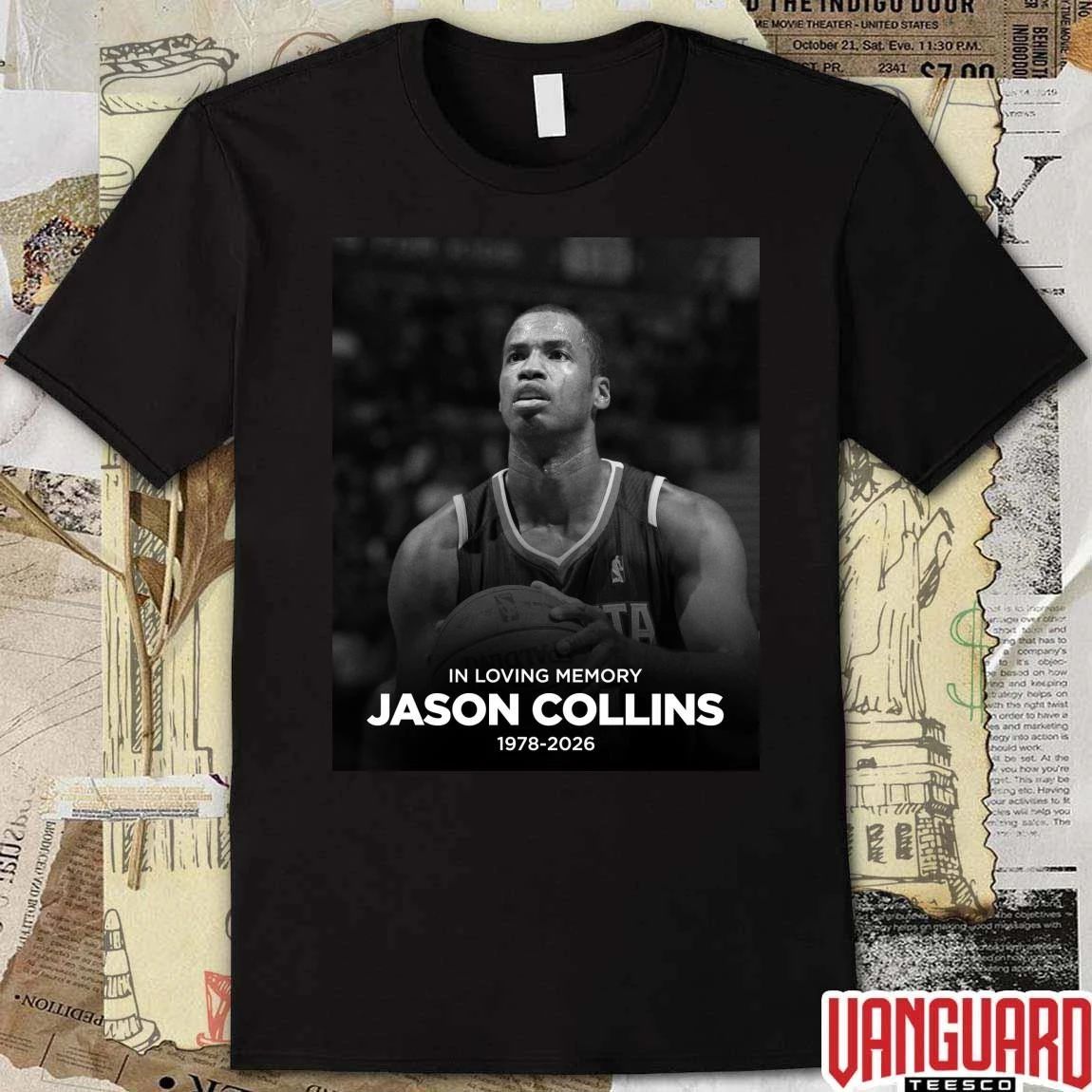 In Loving Memory Jason Collins 1978 – 2026 Atlanta Hawks Poster t-shirt