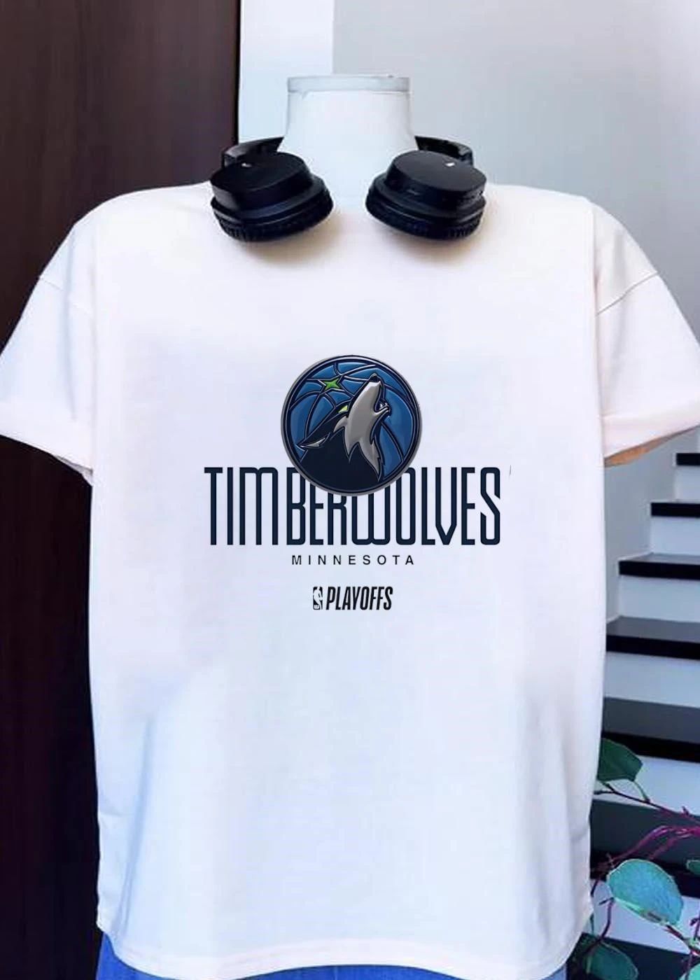 Minnesota Timberwolves NBA Playoffs White T-Shirt