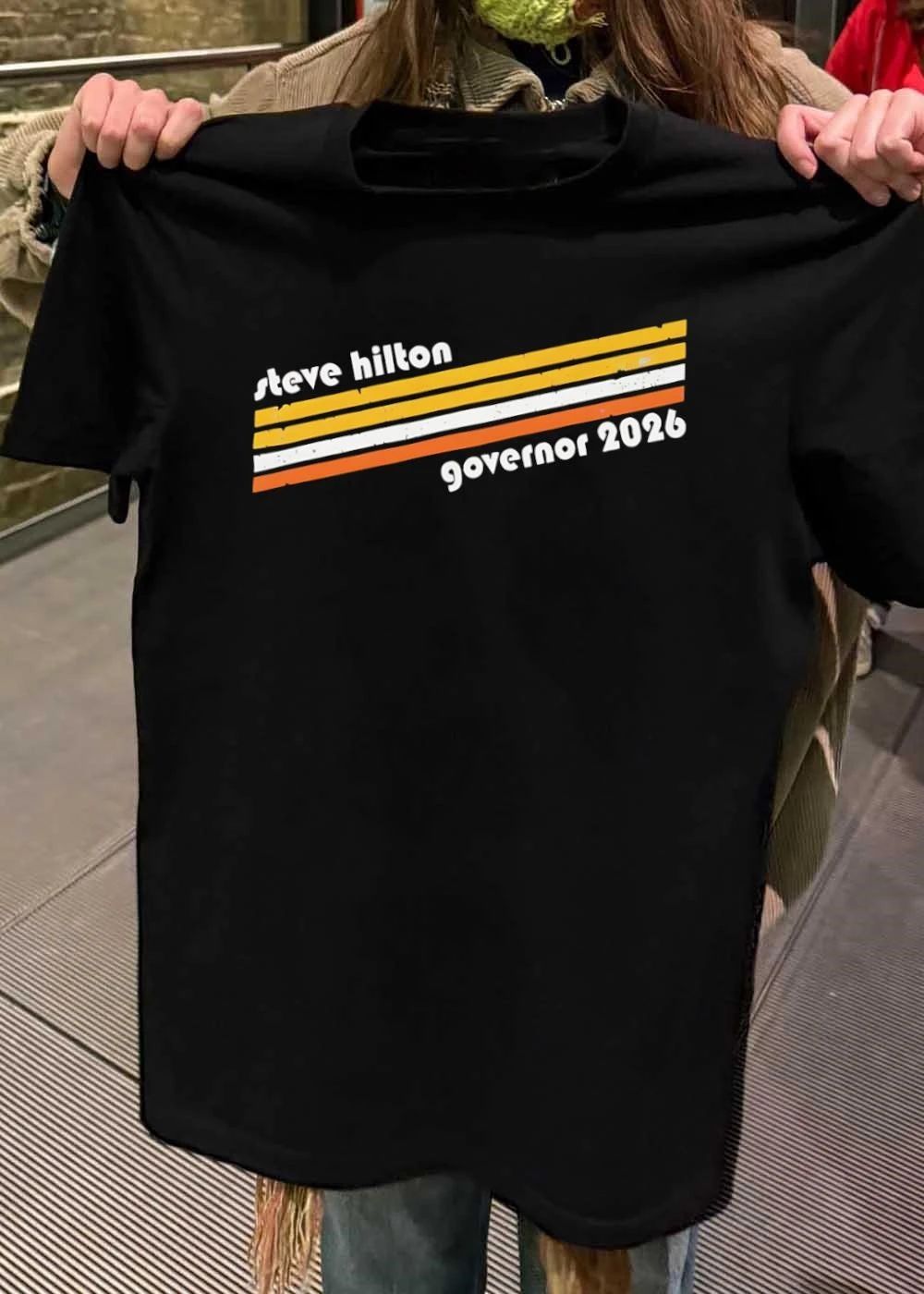 Steve Hilton English political commentator Governor 2026 campaign election candidate vote shirt