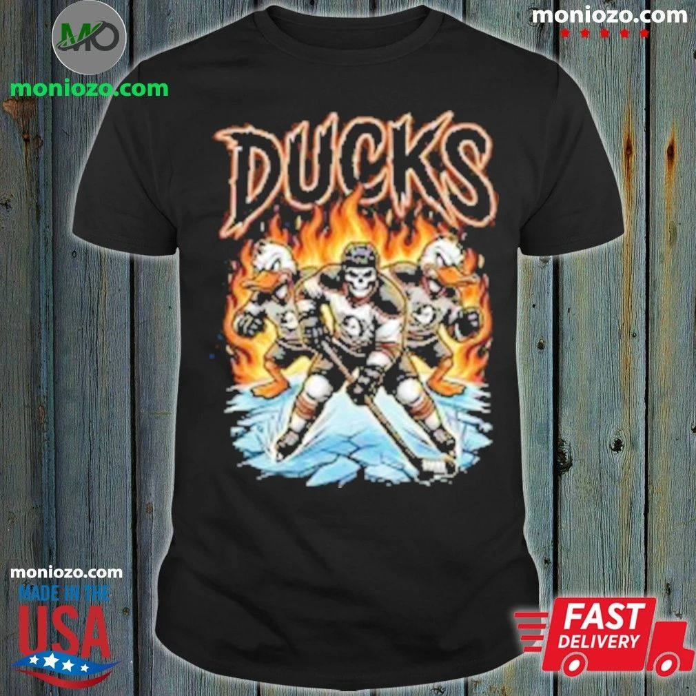 Original Anaheim Ducks Hockey Skull Shirt