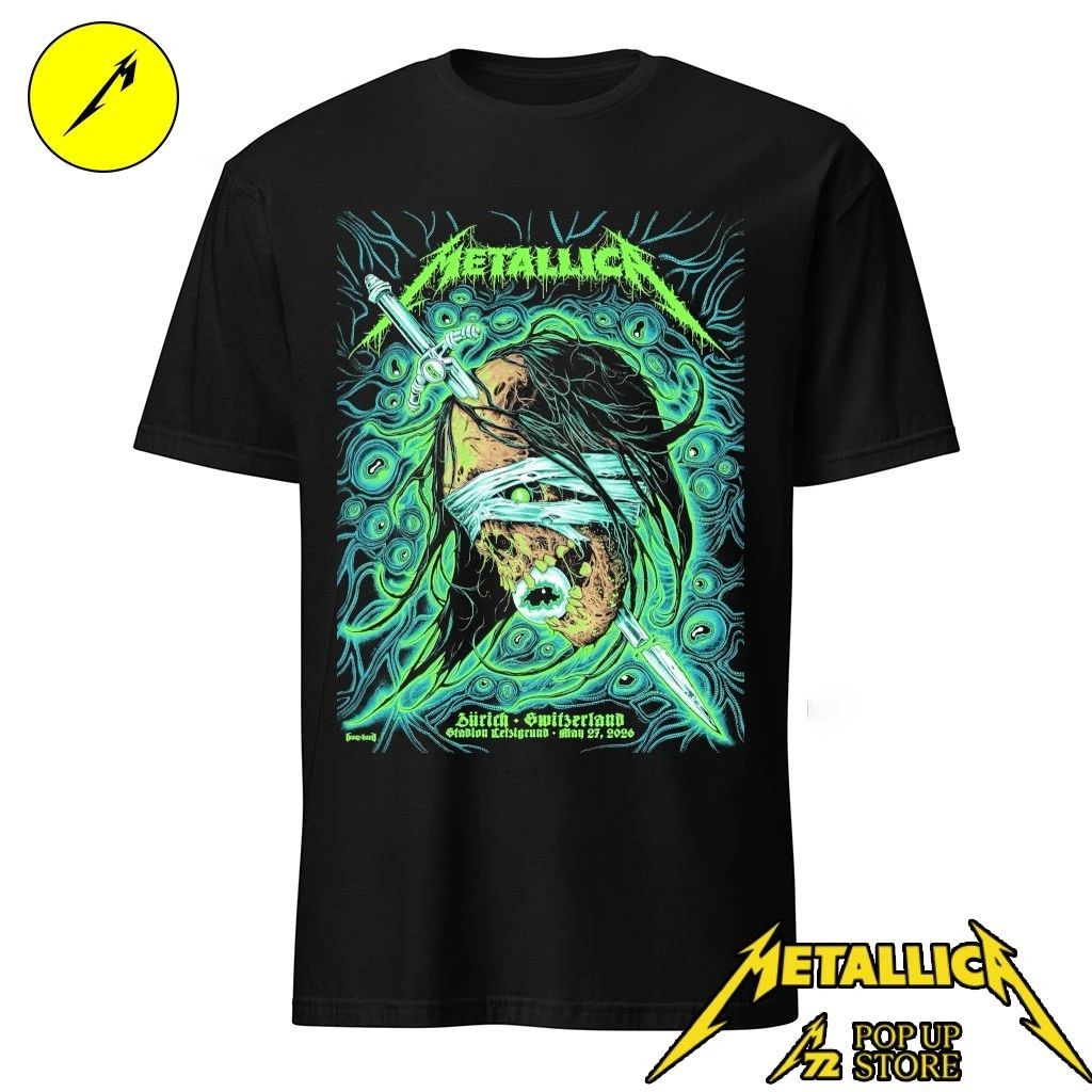 Metallica at Stadion Letzigrund in Zürich, Switzerland, on May 27, 2026 Shirt