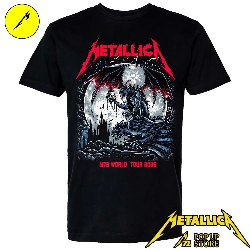 Metallica Pop-Up Store Bologna 2026 – Maglietta Limited Edition Gargoyle Art