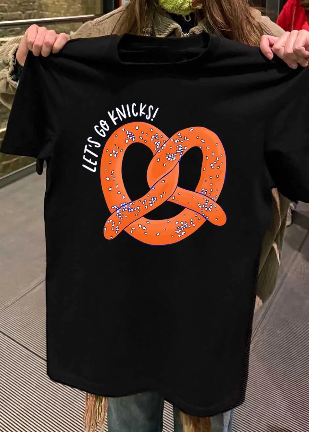 NY Knicks Fan Gift Let’s Go Knicks Pretzel T-Shirt