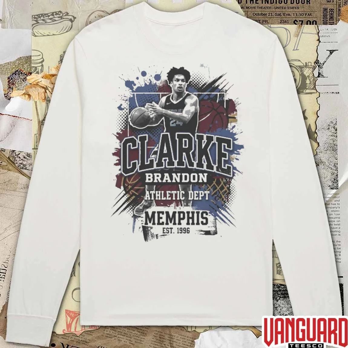 Brandon Clarke Athletic Dept Memphis Basketball Est 1996 t-shirt