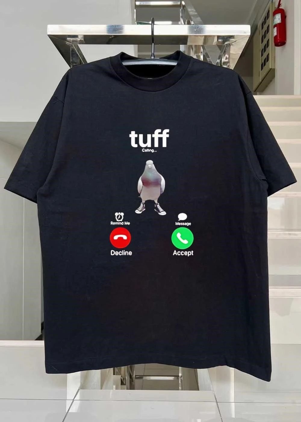 Cool Urban Bird Phone Call Screen Tuff T-Shirt