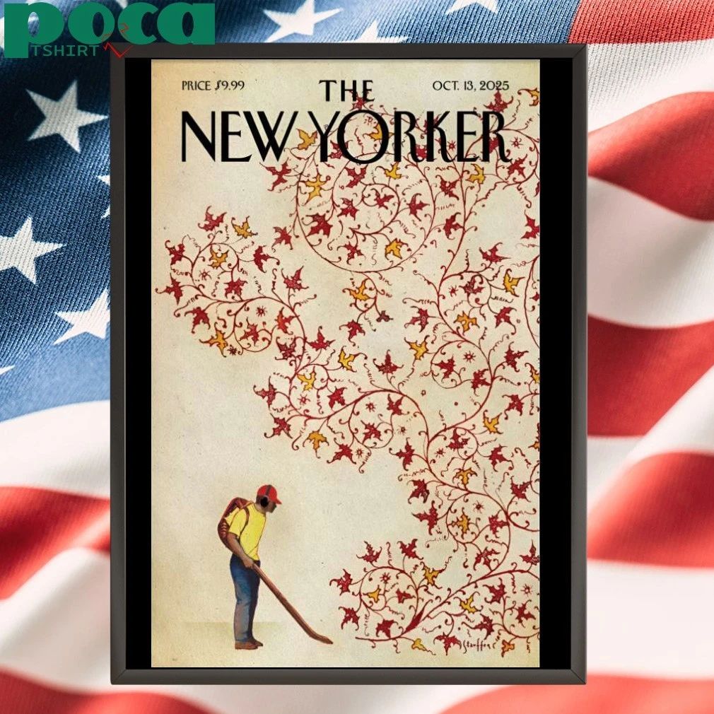 The New Yorker Oct 13 2025 Brian Stauffer’s Winds of Change Poster T-shirt