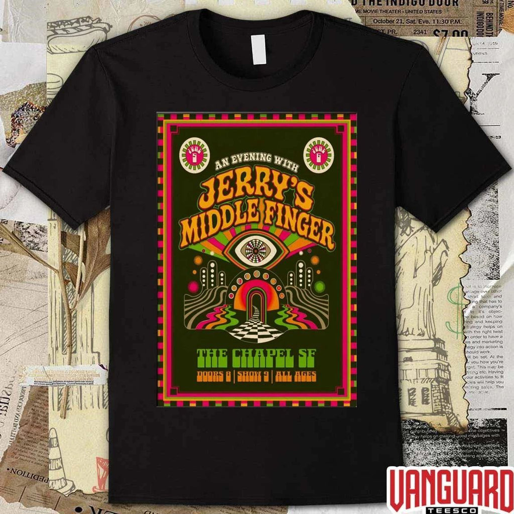 Jerry’s Middle Finger June 5-6 2026 In San Francisco CA Poster t-shirt