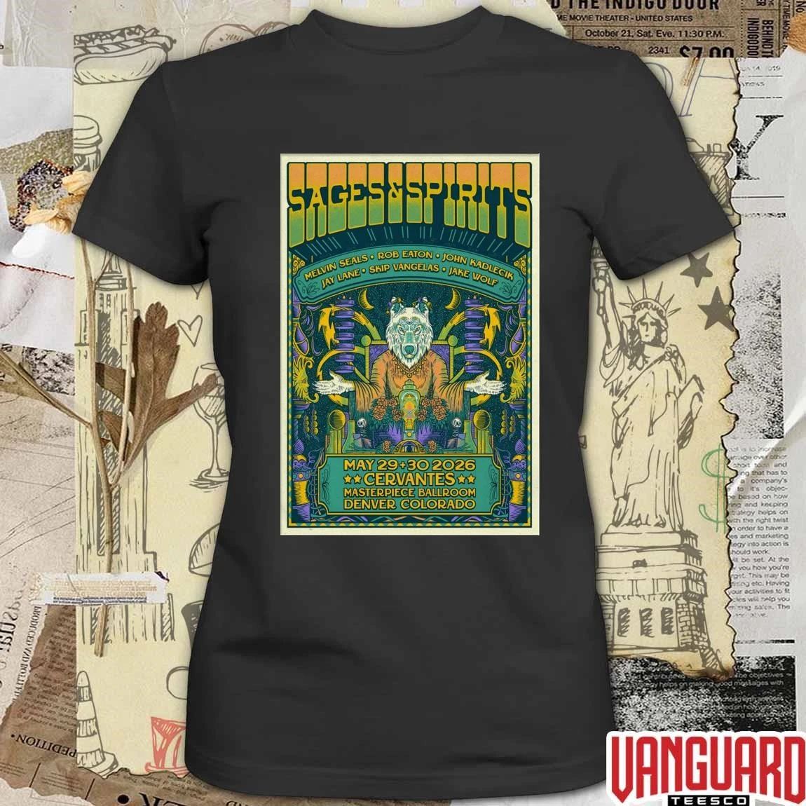 Sages And Spirits At Cervantes’ Masterpiece Ballroom On May 29-30 2026 Poster t-shirt