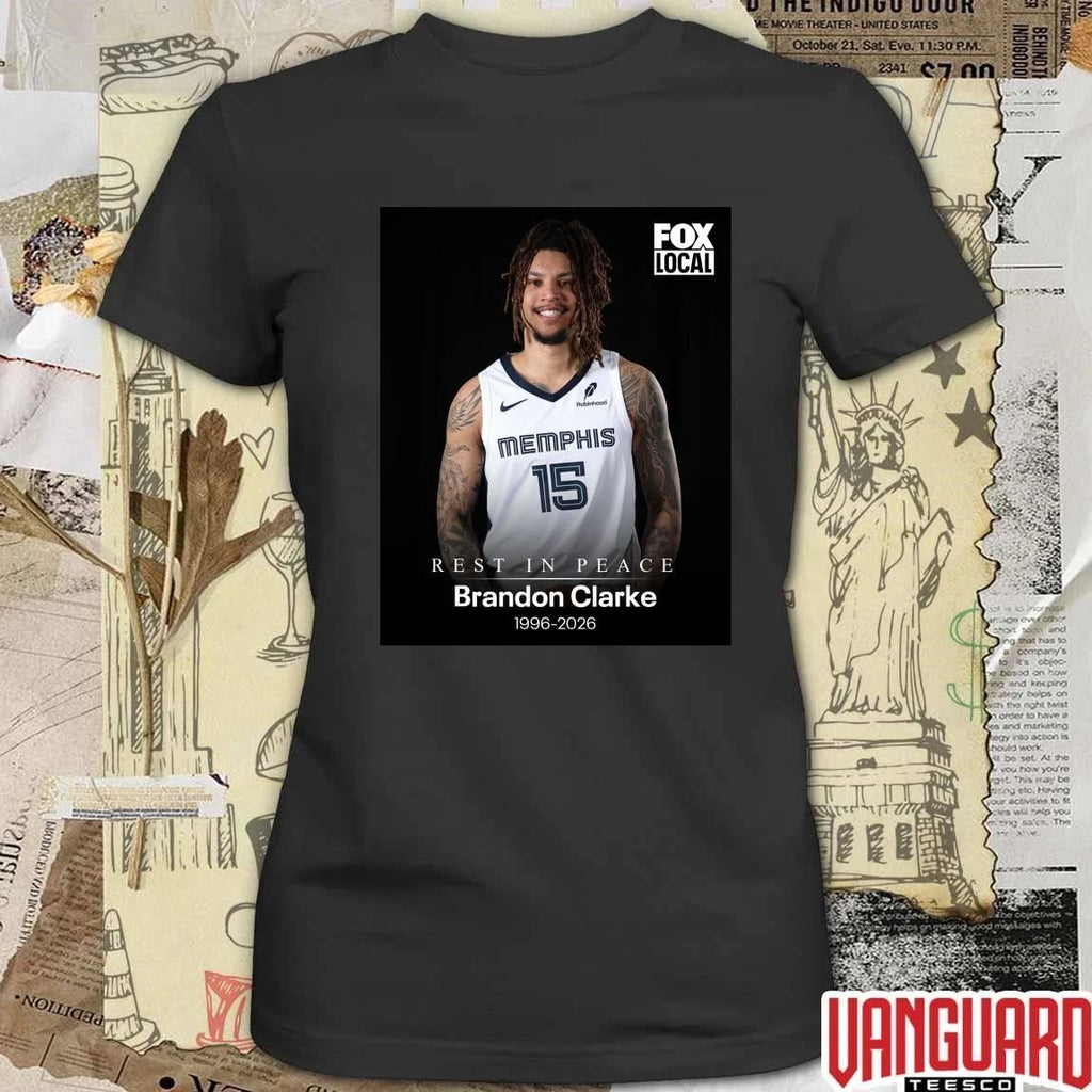 Rest In Peace Brandon Clarke 1996 – 2026 FOX 5 DC Poster t-shirt