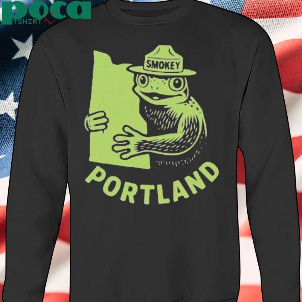Smokey Frog Portland Map T-shirt