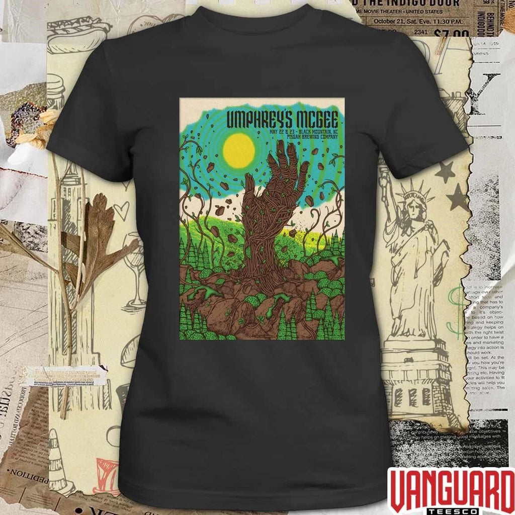 Umphrey’s McGee In Black Mountain NC Pisgah Brewing Company On May 22-23 2026 Event Poster t-shirt