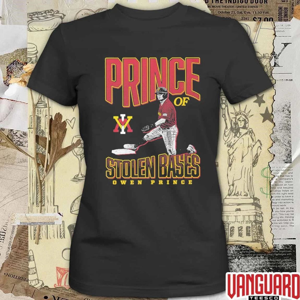 Owen Prince Prince of Stolen Bases VMI Keydets Baseball t-shirt