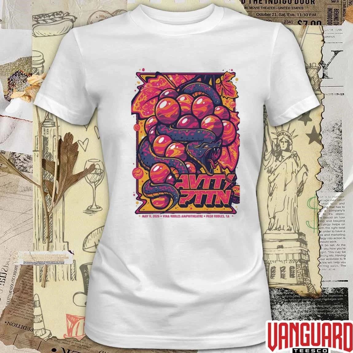 The Avett Brothers Vina Robles Amphitheatre Paso Robles CA May 9 2026 t-shirt