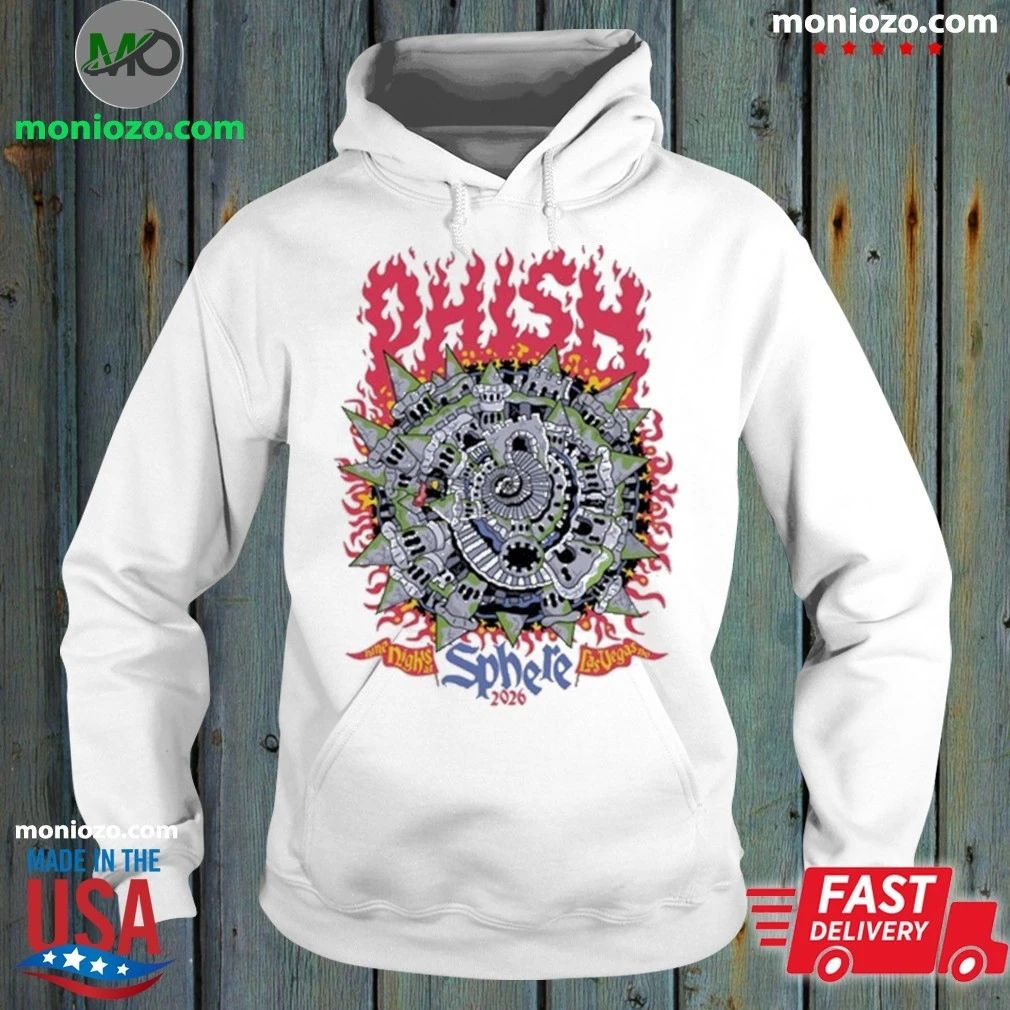 Phish Nine Night Sphere, Las Vegas, NV Tour 2026 Shirt